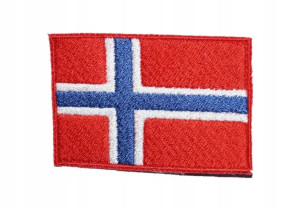 Naszywka Flaga Norwegii Norwegia Rzep 30x50 Haft