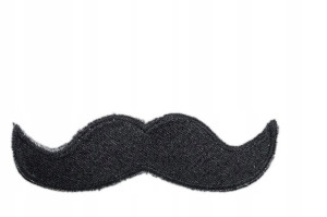 Naszywka Naprasowanka Wąsy Mustache Wąs Termo Klej