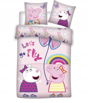 Peppa Pig Świnka Suzy Pościel 100x135 Bawełniana