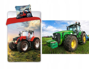 Pościel 160x200 Traktor Ciągnik Koc Zestaw Farma