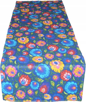 Bieżnik Obrus 40x180 Bawełniany Folk Łowicz Kwiaty