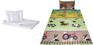 Kołdra Poduszka 120x160 Pościel Farma Wieś Traktor