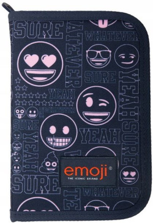 Piórnik Szkolny Dwuklapkowy Emoji Emotki Emoty Min