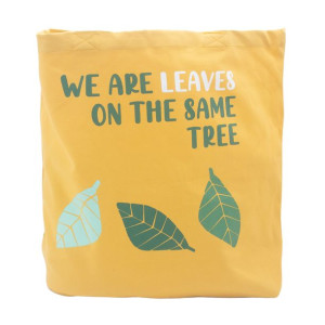 Torba Bawełniana z Nadrukiem We are Leaves - Żółta