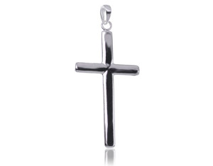 Srebrny Gładki Krzyż Krzyżyk Do Łańcuszka 7cm 925