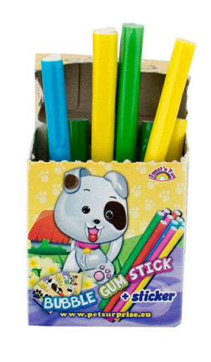 Pet Surprise Bubble Gum Sticks 28g
