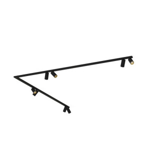 Lampa Ścienna Sufitowa Listwa Led Nowodvorski Mono Corner 7702 Stal, Czarny