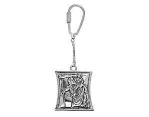 Srebrny Brelok Święty Krzysztof Patron Srebro 925