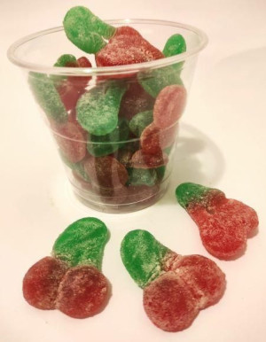 Żelki Wiśnie W Cukrze Kubek 220g