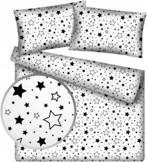 Pościel 160x200 Bawełniana Gwiazdki Gwiazdy Stars
