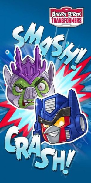 Ręcznik 70x140 Angry Birds Transformers Plażowy