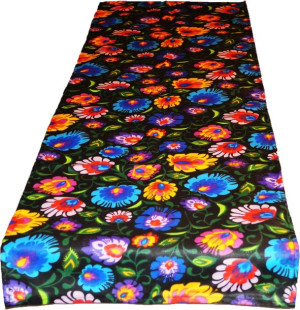 Bieżnik Serwet Folk Kaszuby 40x120 Bawełniany
