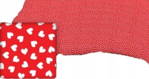 Prześcieradło Bawełniane 60x120 z Gumką Serca Love