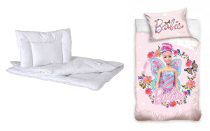 Kołdra Poduszka 120x90 Pościel Barbie Lalka Lala