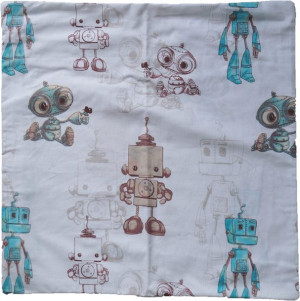 Bawełniana Poszewka 45x45 Roboty Robot Maszyny