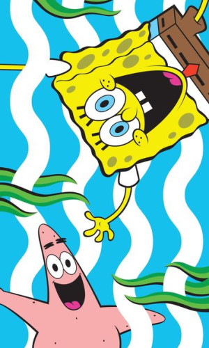Ręcznik Do Przedszkola 30x50 Imię Haft Spongebob