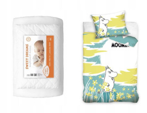 Kołdra Poduszka 120x90 Pościel Muminki Moomin
