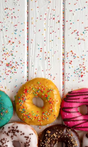 Ręcznik Do Przedszkola 30x50 Imię Haft Donuty