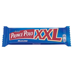 Prince Polo XXL Mleczne wafelek z kremem kakaowym z czekoladą mleczną 50 g