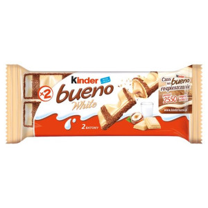 Kinder Bueno White Wafel w białej czekoladzie z nadzieniem 39 g