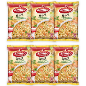 Amino Zupa błyskawiczna rosół włoszczyzna 59 g x 6 sztuk