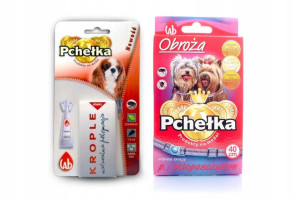 Zestaw Na Pchły Kleszcze Obroża Krople Pies Średni