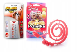 Zestaw Na Pchły Obroża Krople Pies Średni Gratis