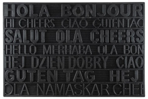 Wycieraczka HALLO- BONJOUR 40x60