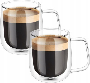 Zestaw Dwóch Kubków z Podwójnymi Ściankami 250ml