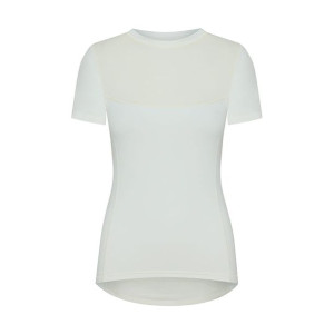 T-shirt damski z krótkim rękawem i wstawką