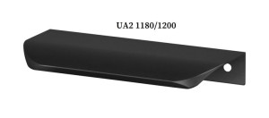 Uchwyt Meblowy Krawędziowy Czarny Mat 120cm Ua2