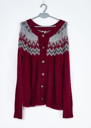 Sweter Damski Bordowy Care Of You Rozmiar M/l