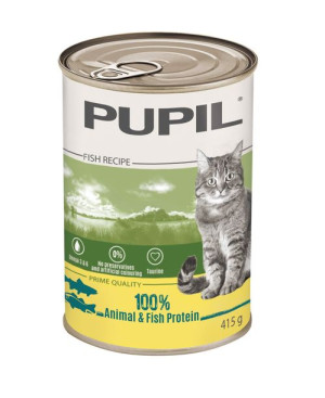 Karma mokra dla kota PUPIL Prime Quality bogata w łososia z pstrągiem 415 g