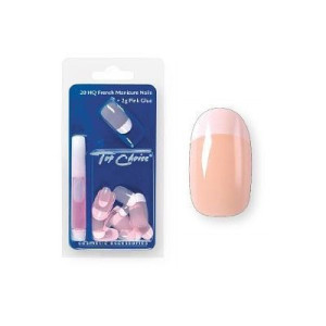 Top Choice Tipsy Migdałki Beż French 24szt + Klej