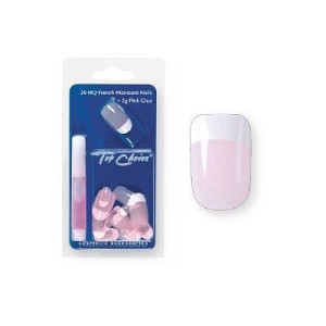 Top Choice Tipsy French Mleczny Róż 20szt + Klej