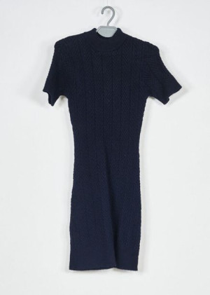 Sukienka Granatowa Sweterkowa Fashion Union R. 38