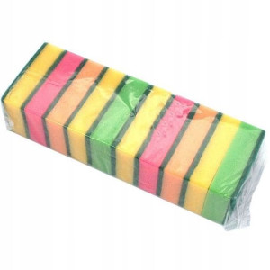 Gąbka Do Mycia Naczyń Myjka Kuchenna 10 Sztuk