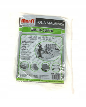 Folia Malarska Budowlana Ochronna Super Gruba 4x5m