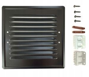 Kratka Wentylacyjana Kominowa Metalowa+łapki 14x14