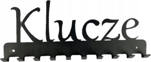 Wieszak Ścienny Na Klucze Na Ściane Metalowy 29cm