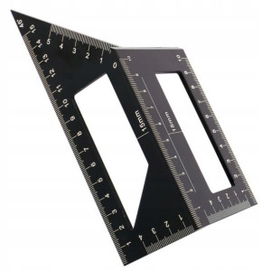 Kątownik Stolarski 90° Aluminiowy Japoński 3d