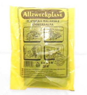 Folia Malarska Budowlana Ochronna Gruba Mocna 4x5m