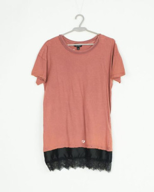 Koszulka Damska Tunika Różowa Topshop R. 36