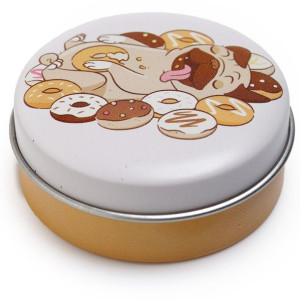 Balsam do ust w puszce Pies Mops - Waniliowy