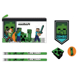 Piórnik saszetka Minecraft z wyposażeniem