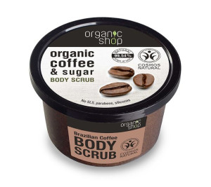 Organic Coffee & Sugar Body Scrub peeling do ciała na bazie oleju z kawy i