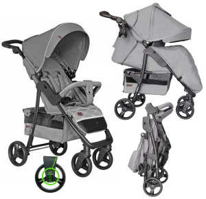 Wózek spacerowy Quattro  Carrello Grey do 22 kg