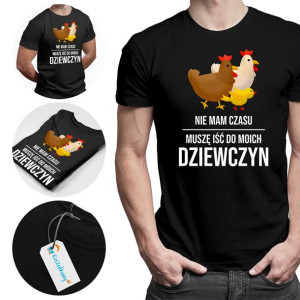 Kury koszulka dla hodowcy kur ZABAWNY prezent koszulka z nadrukiem kur