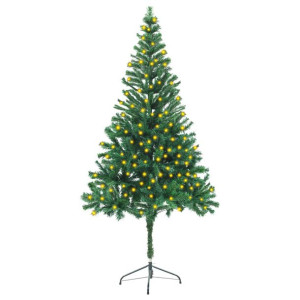 Sztuczna choinka ze stojakiem i LED, 180 cm, 564 gałązki