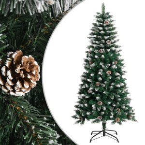 Sztuczna choinka ze stojakiem, zielona, 120 cm, PVC